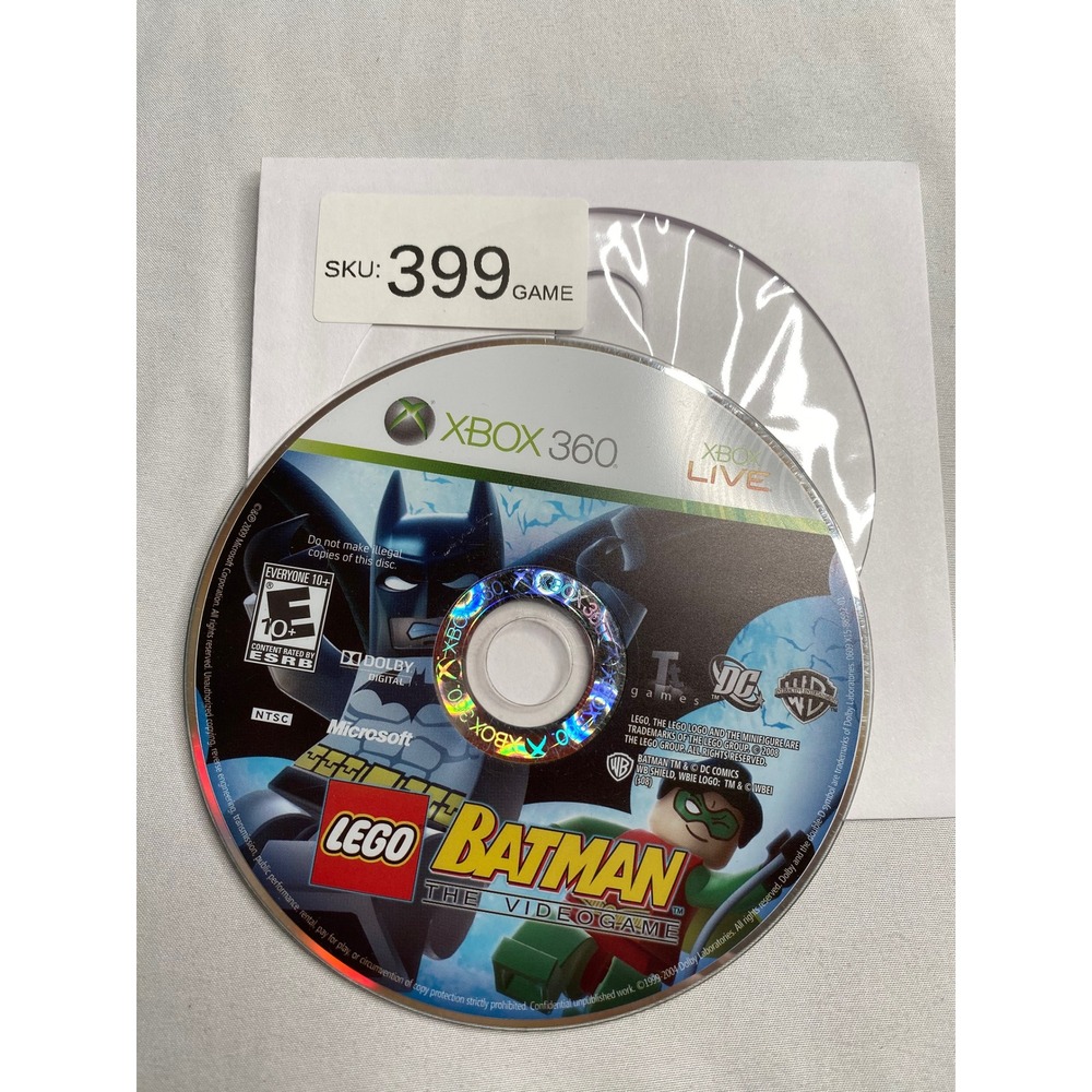 LEGO Batman The Videogame Microsoft Xbox 360 Disc Only